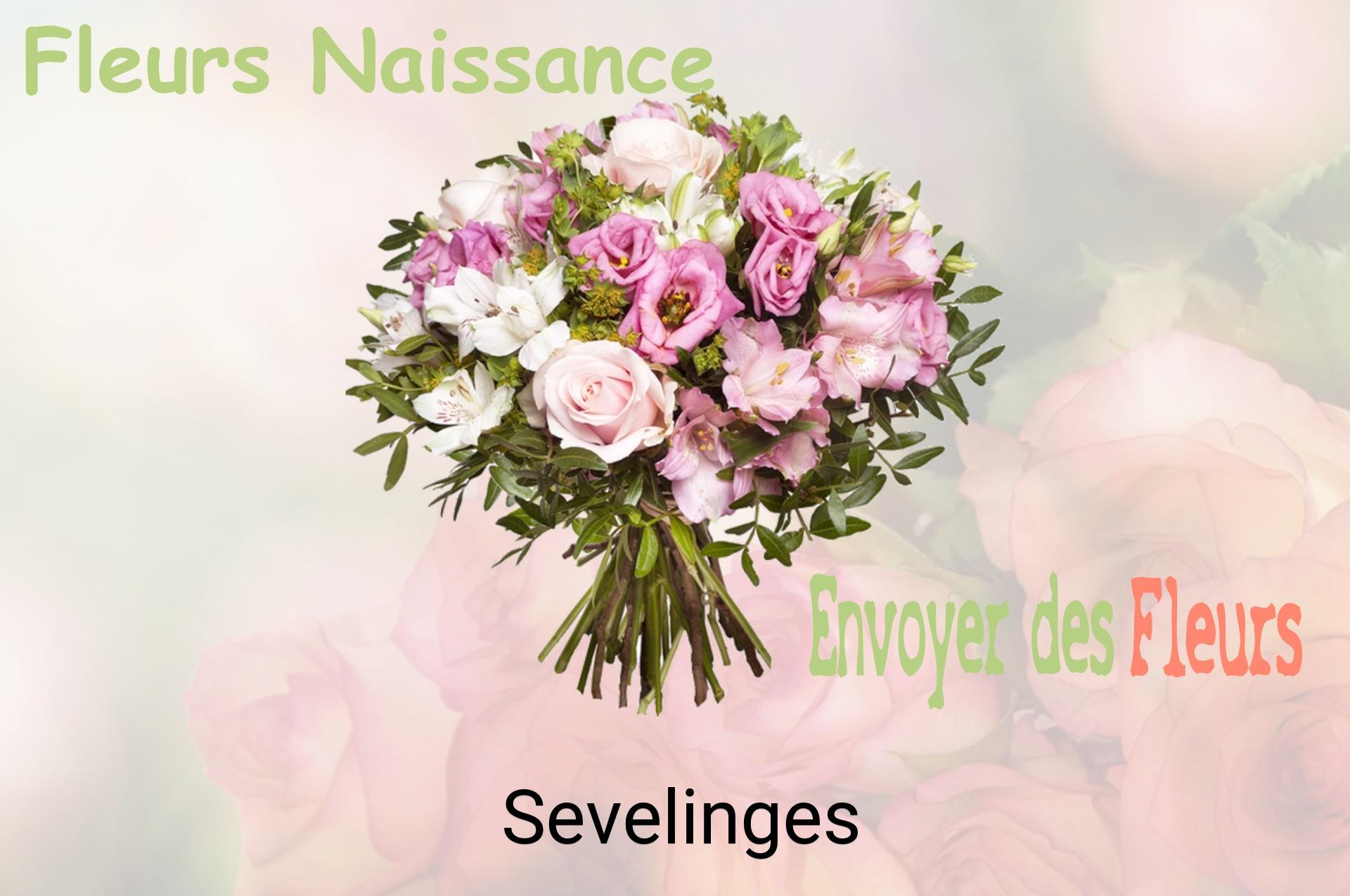 Bouquet de fleurs de naissance livré à Sevelinges